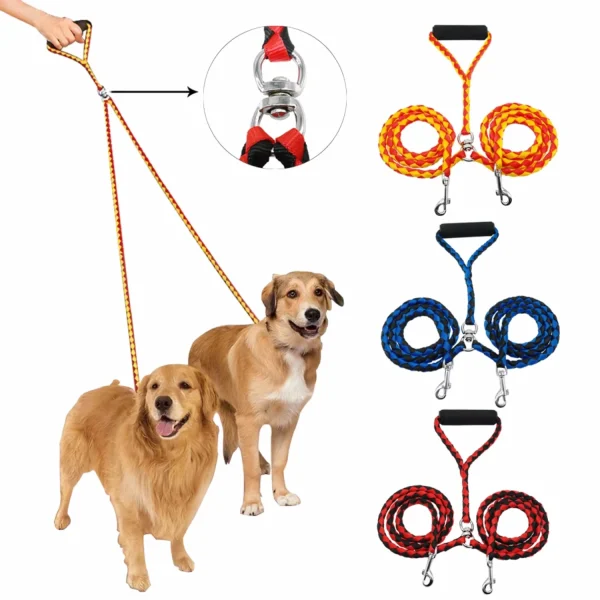 Pet Double Leash 360 Degree