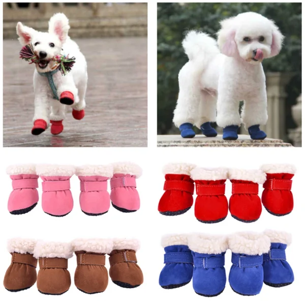 4Pcs Pet Dog Boots